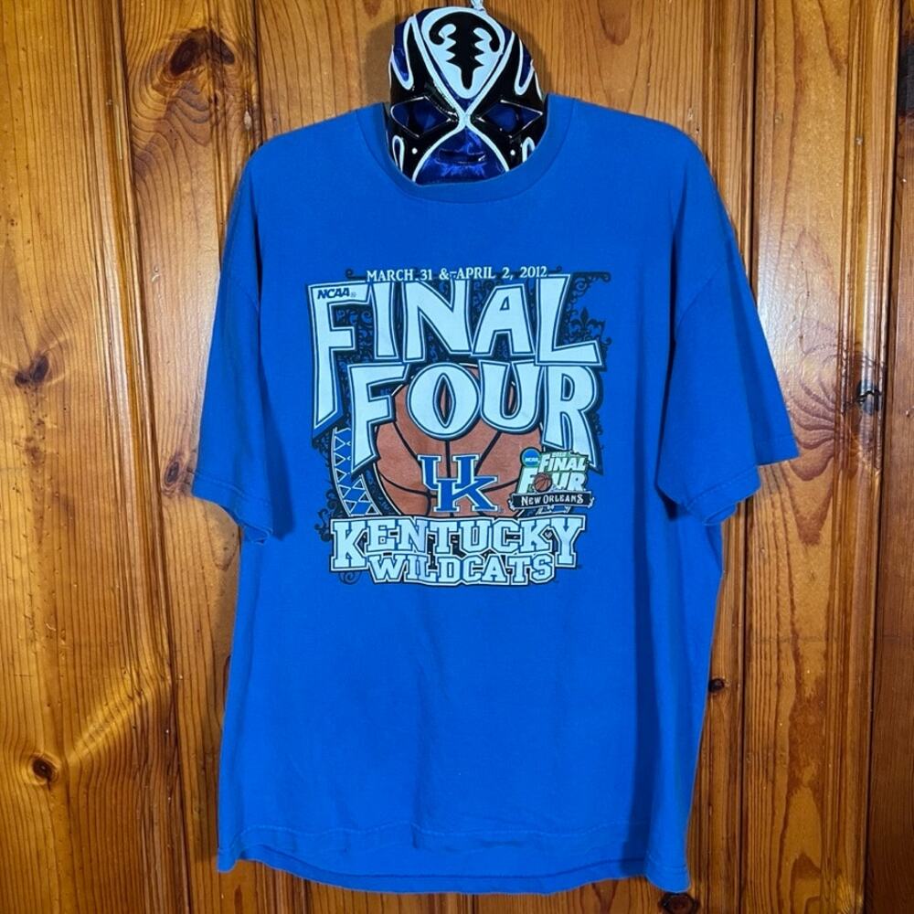American Vintage XL Y2K NCAA T Shirt Blue Regular